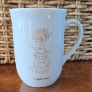 Vintage 1984 Precious Moments Tall Birdseed Mug Collectible